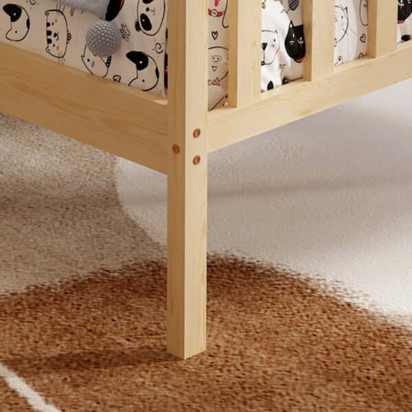 ΚΡΕΒΑΤΙ GIMLY HM675.01 ΜΑΣΙΦ ΞΥΛΟ ΠΕΥΚΟΥ ΣΕ ΦΥΣΙΚΟ ΓΙΑ ΣΤΡΩΜΑ 190x90εκ. - Image 7