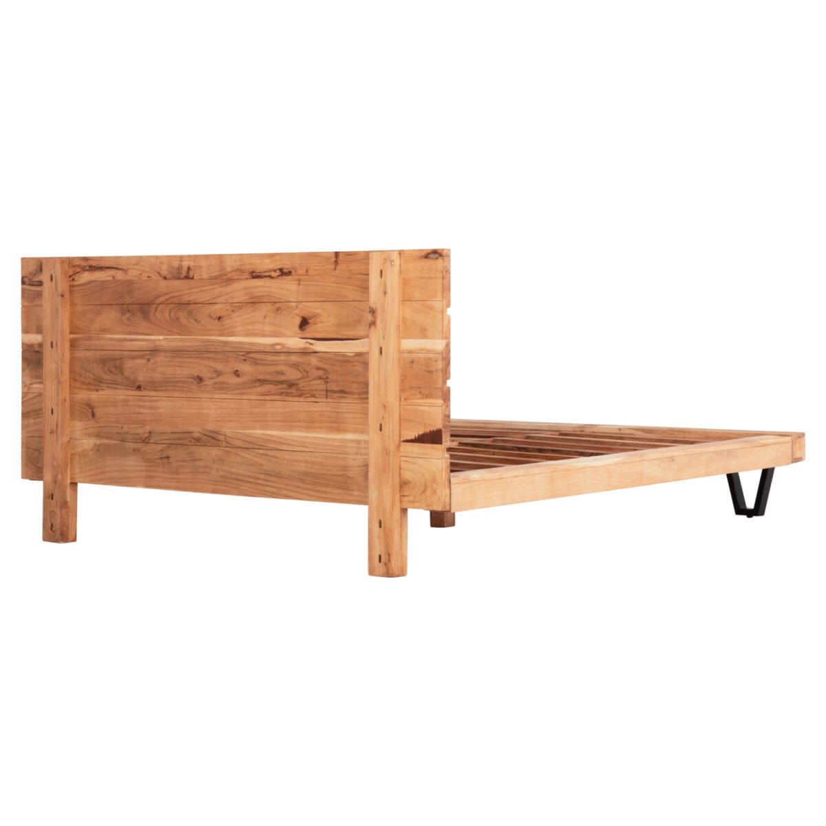 ΚΡΕΒΑΤΙ ALICIA HM8359.21 ΜΕΤΑΛΛΟ-ΜΑΣΙΦ ΞΥΛΟ ΑΚΑΚΙΑΣ-ΑΝΟΙΧΤΟ ΦΥΣΙΚΟ-ΣΤΡΩΜΑ 160x200εκ - Image 6