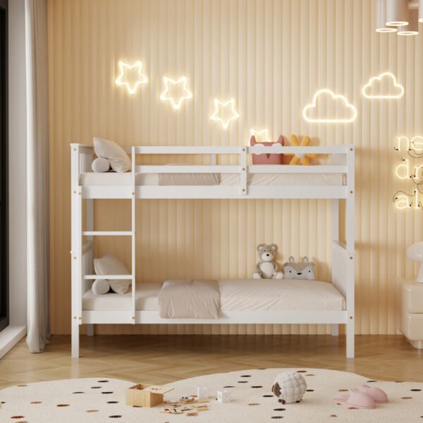 ΚΡΕΒΑΤΙ ΚΟΥΚΕΤΑ ΠΑΙΔΙΚΟ LANTAI HM682.03 ΞΥΛΟ ΠΕΥΚΟΥ ΣΕ ΛΕΥΚΟ- ΣΤΡΩΜΑΤΑ 190x90εκ - Image 5