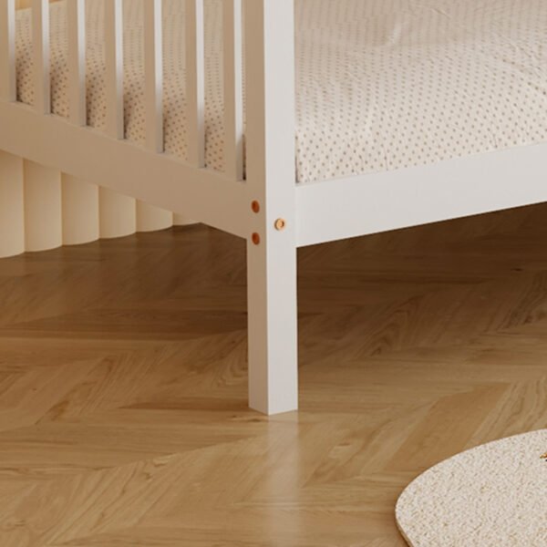 ΚΡΕΒΑΤΙ ΚΟΥΚΕΤΑ ΠΑΙΔΙΚΟ LANTAI HM682.03 ΞΥΛΟ ΠΕΥΚΟΥ ΣΕ ΛΕΥΚΟ- ΣΤΡΩΜΑΤΑ 190x90εκ - Image 9