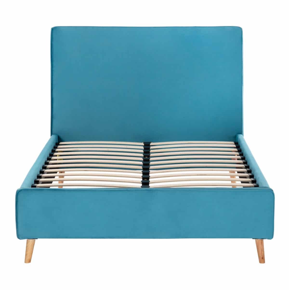 ΚΡΕΒΑΤΙ ΜΕ ΣΤΡΩΜΑ MAYLIN HM21281.02 ΤΙΡΚΟΥΑΖ ΒΕΛΟΥΔΟ--ΓΙΑ 120x200εκ - Image 4