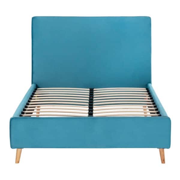 ΚΡΕΒΑΤΙ ΜΕ ΣΤΡΩΜΑ MAYLIN HM21281.02 ΤΙΡΚΟΥΑΖ ΒΕΛΟΥΔΟ--ΓΙΑ 120x200εκ - Image 4