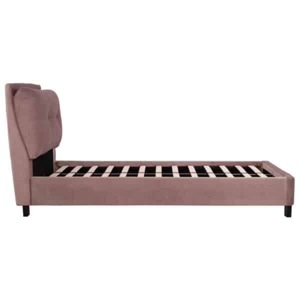 ΚΡΕΒΑΤΙ ΜΕ ΣΤΡΩΜΑ RILEY HM21282.02 ΣΑΠΙΟ ΜΗΛΟ ΒΕΛΟΥΔΟ--ΓΙΑ 90x200εκ - Image 5