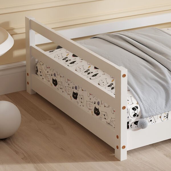 ΚΡΕΒΑΤΙ ΠΑΙΔΙΚΟ HOUSER HM676.03 τ.MONTESSORI ΞΥΛΟ ΠΕΥΚΟ ΛΕΥΚΟ- 190x90εκ - Image 7