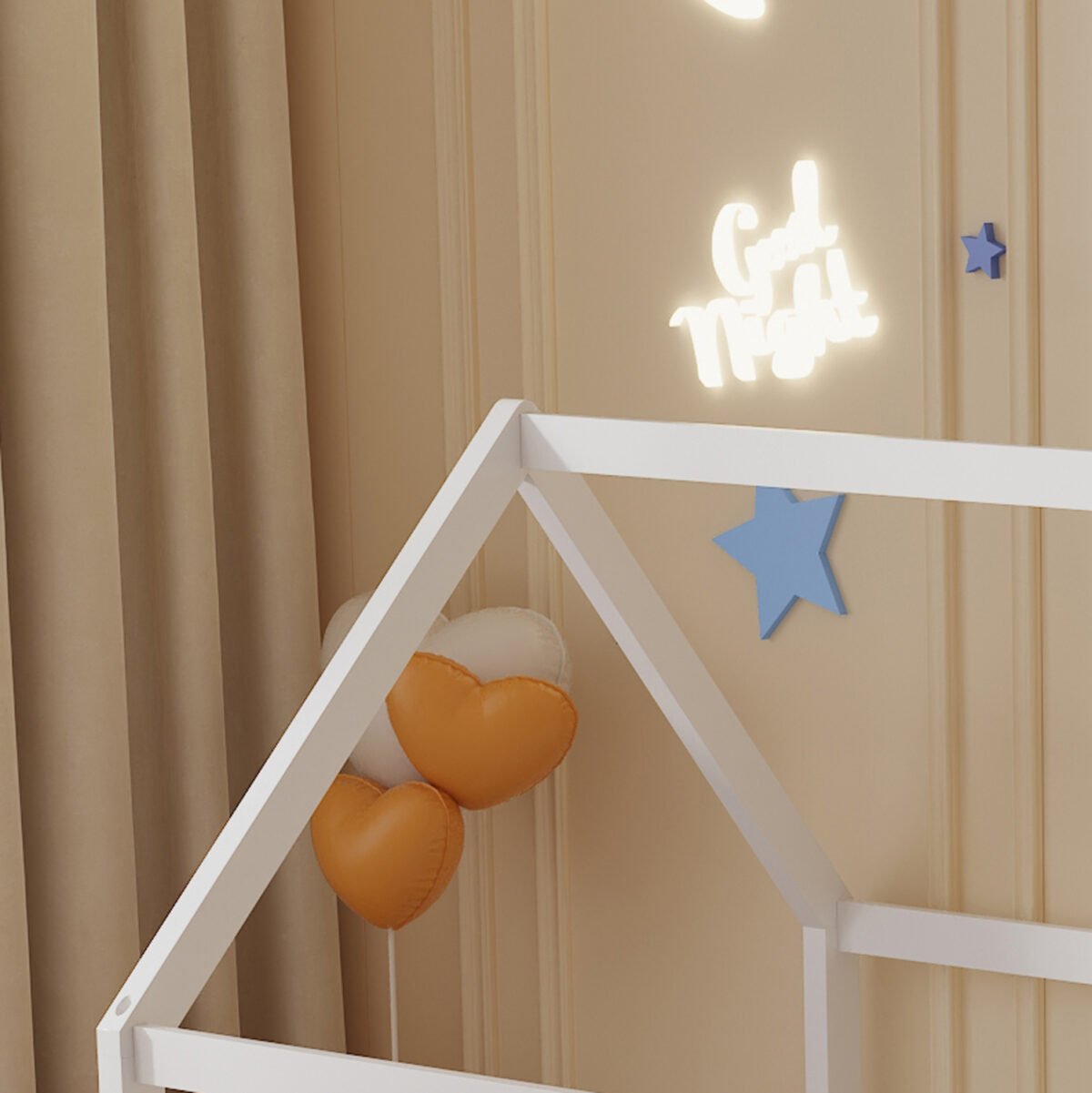 ΚΡΕΒΑΤΙ ΠΑΙΔΙΚΟ PEPE HM677.03 τ.MONTESSORI ΞΥΛΟ ΠΕΥΚΟ ΛΕΥΚΟ- 190x90εκ - Image 5