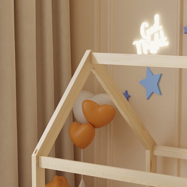 ΚΡΕΒΑΤΙ ΠΑΙΔΙΚΟ PEPE HM678.01 τ.MONTESSORI ΞΥΛΟ ΠΕΥΚΟ ΦΥΣΙΚΟ- 140x70εκ - Image 5