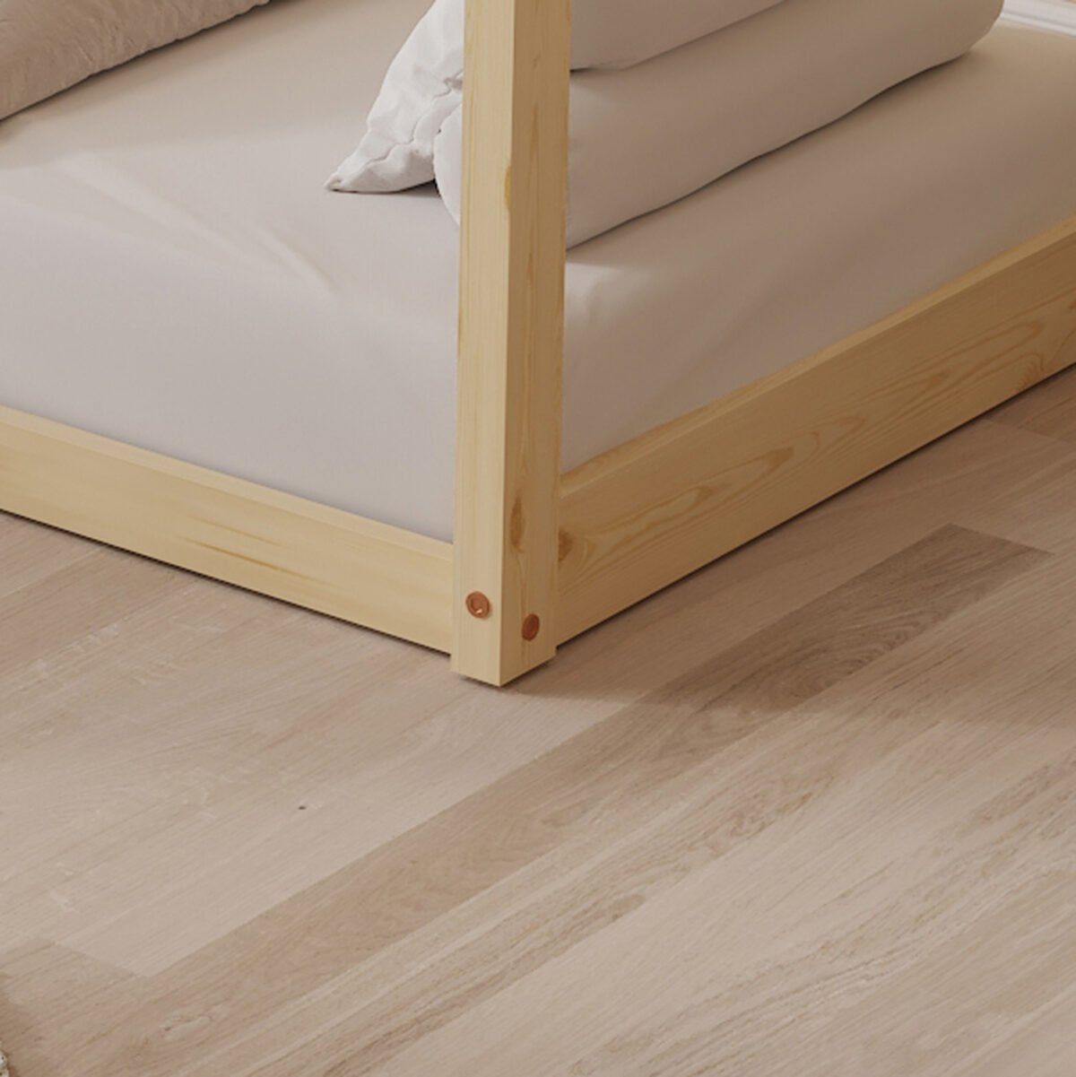 ΚΡΕΒΑΤΙ ΠΑΙΔΙΚΟ PEPE HM678.01 τ.MONTESSORI ΞΥΛΟ ΠΕΥΚΟ ΦΥΣΙΚΟ- 140x70εκ - Image 7