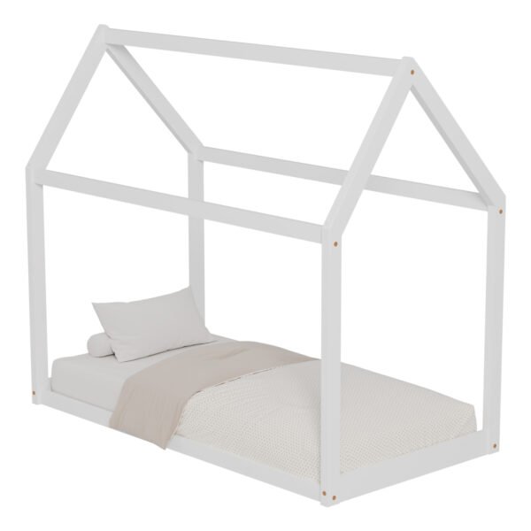 ΚΡΕΒΑΤΙ ΠΑΙΔΙΚΟ PEPE HM678.03 τ.MONTESSORI ΞΥΛΟ ΠΕΥΚΟ ΛΕΥΚΟ- 140x70εκ