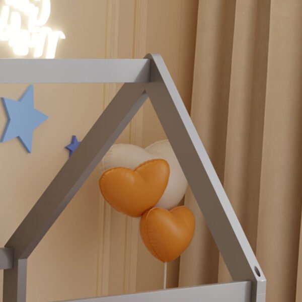 ΚΡΕΒΑΤΙ ΠΑΙΔΙΚΟ PEPE HM678.05 τ.MONTESSORI ΞΥΛΟ ΠΕΥΚΟ ΓΚΡΙ- 140x70εκ - Image 5