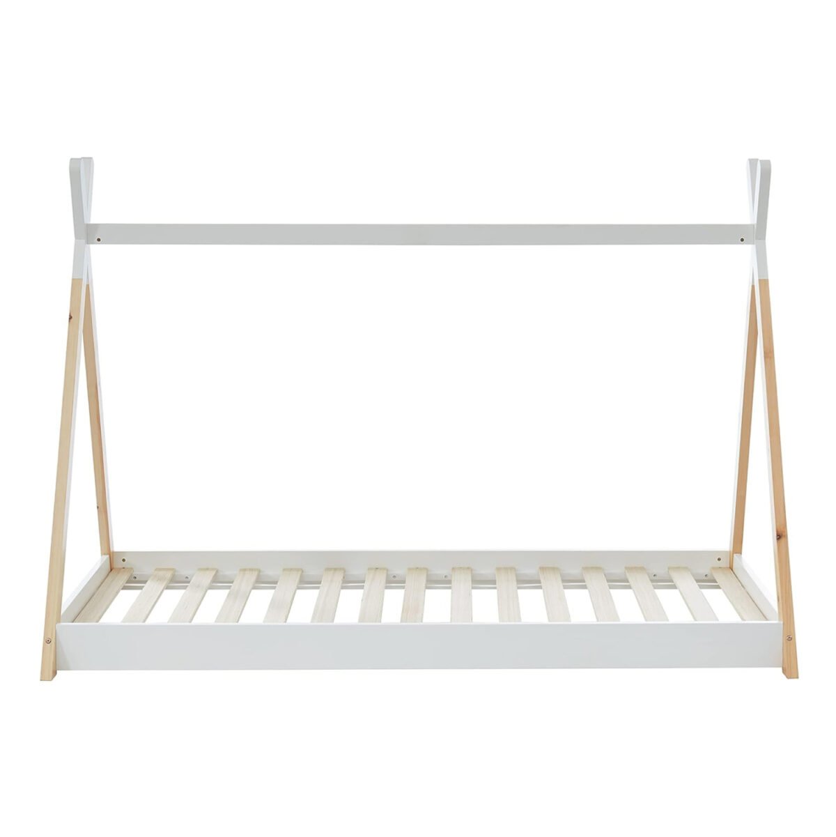 ΚΡΕΒΑΤΙ ΠΑΙΔΙΚΟ MUNK HM699.03 τ.MONTESSORI ΞΥΛΟ ΠΕΥΚΟΥ ΦΥΣΙΚΟ-ΛΕΥΚΟ- 190x90εκ - Image 4