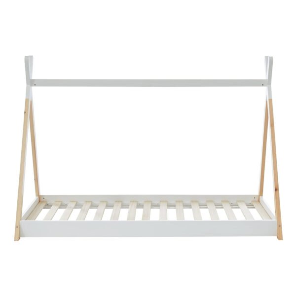 ΚΡΕΒΑΤΙ ΠΑΙΔΙΚΟ MUNK HM699.03 τ.MONTESSORI ΞΥΛΟ ΠΕΥΚΟΥ ΦΥΣΙΚΟ-ΛΕΥΚΟ- 190x90εκ - Image 4