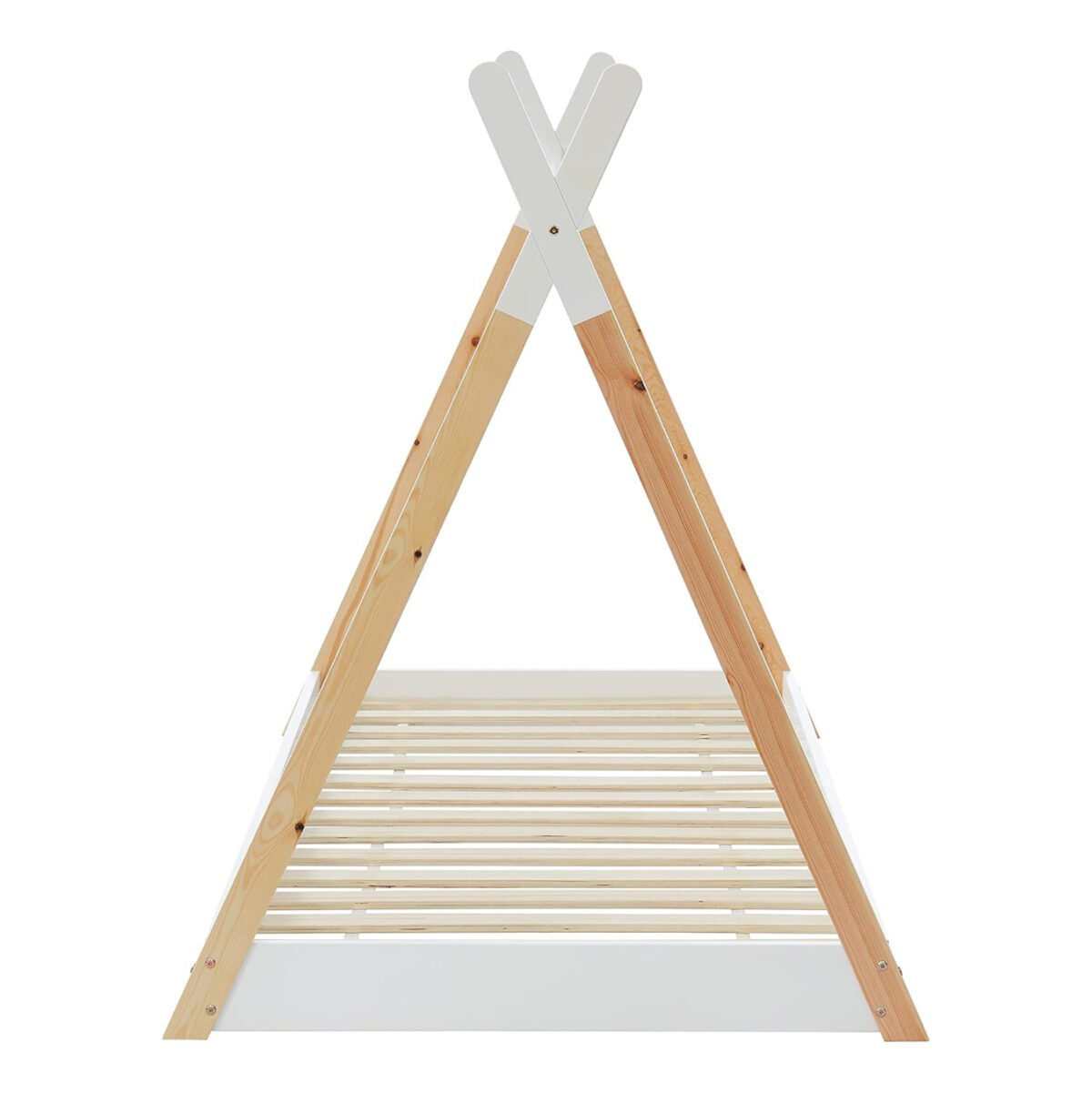 ΚΡΕΒΑΤΙ ΠΑΙΔΙΚΟ MUNK HM699.03 τ.MONTESSORI ΞΥΛΟ ΠΕΥΚΟΥ ΦΥΣΙΚΟ-ΛΕΥΚΟ- 190x90εκ - Image 5