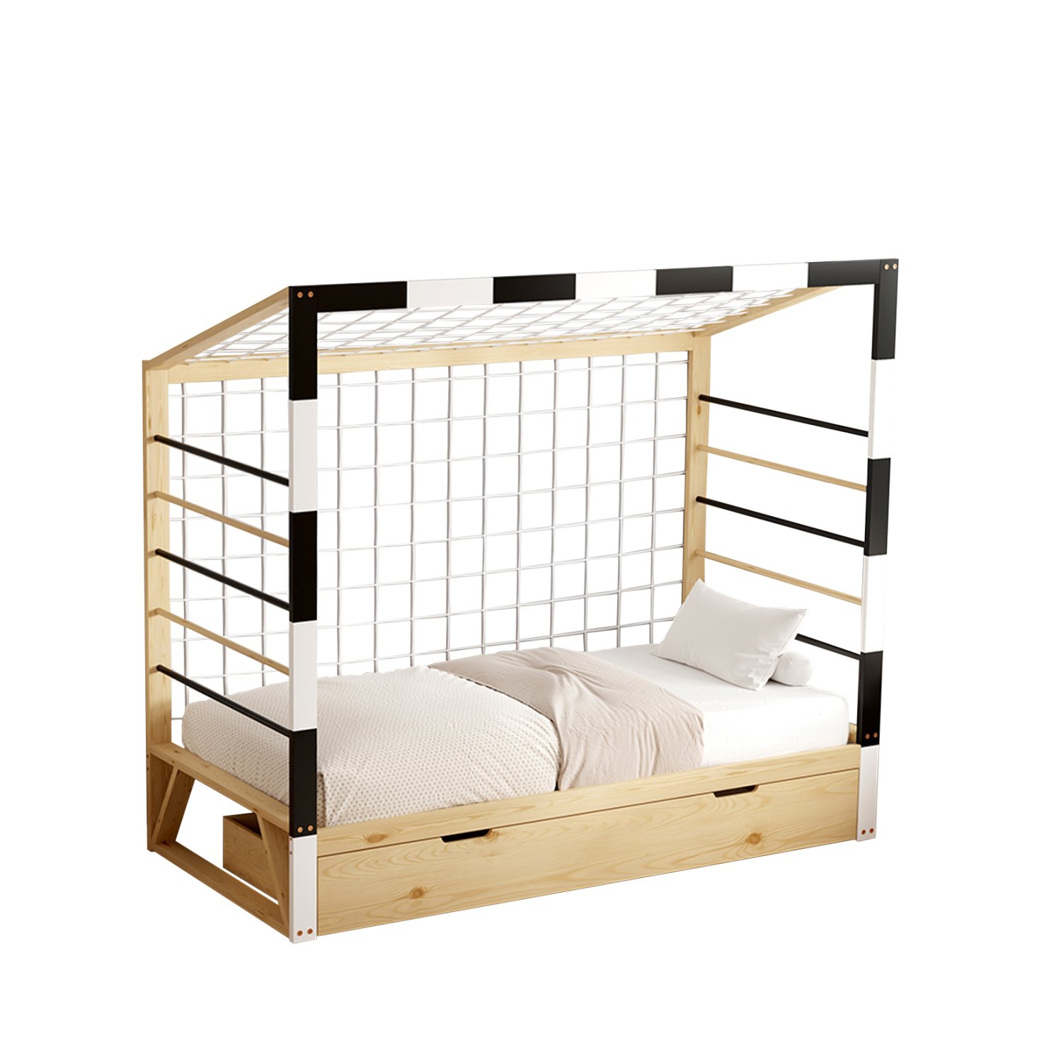 ΚΡΕΒΑΤΙ ΠΑΙΔΙΚΟ τ.MONTESSORI ΜΕ ΣΥΡΤΑΡΙ GOALIE HM700 ΞΥΛΟ ΠΕΥΚΟΥ ΦΥΣΙΚΟ-ΛΕΥΚΟ-ΜΑΥΡΟ- 190x90εκ ΚΡΕΒΑΤΙ ΠΑΙΔΙΚΟ τ.MONTESSORI ΜΕ ΣΥΡΤΑΡΙ GOALIE HM700 ΞΥΛΟ ΠΕΥΚΟΥ ΦΥΣΙΚΟ-ΛΕΥΚΟ-ΜΑΥΡΟ- 190x90εκ