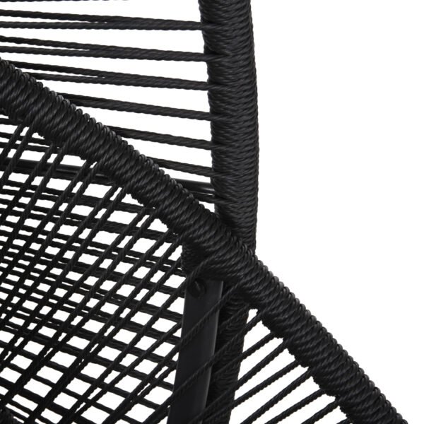 ΚΡΕΜΑΣΤΗ ΦΩΛΙΑ RULER HM6083 ΜΑΥΡΟ ΜΕΤΑΛΛΟ ΚΑΙ ΣΥΝΘ.RATTAN-ΓΚΡΙ ΜΑΞΙΛΑΡΙ 120x110x190Υ - Image 8