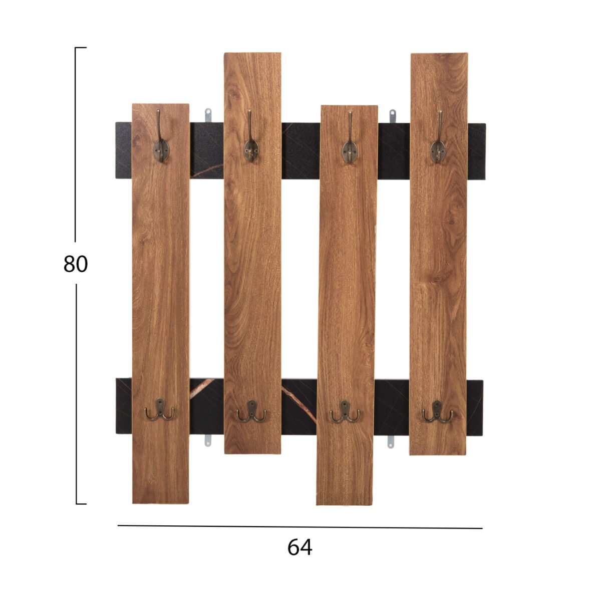 ΚΡΕΜΑΣΤΡΑ ΕΙΣΟΔΟΥ WESSON HM8940.15 ΜΕΛΑΜΙΝΗ ΣΕ ΜΑΥΡΟ ΜΑΡΜΑΡΟ & ΦΥΣΙΚΟ 64x4x79Υεκ. - Image 2