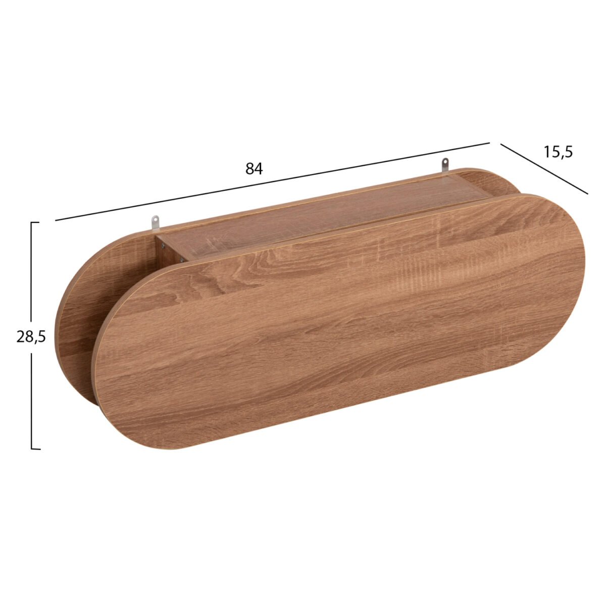 ΚΡΕΜΑΣΤΡΑ ΕΙΣΟΔΟΥ & ΚΛΕΙΣΤΟ ΡΑΦΙ STOR HM18078.02 ΜΕΛΑΜΙΝΗ SONAMA 84x15.5x28.5Υεκ - Image 2