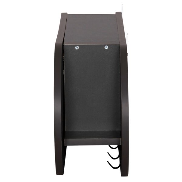 ΚΡΕΜΑΣΤΡΑ ΕΙΣΟΔΟΥ & ΚΛΕΙΣΤΟ ΡΑΦΙ STOR HM18078.03 ΜΕΛΑΜΙΝΗ ΣΚΟΥΡΟ ΓΚΡΙ 84x15.5x28.5Υεκ - Image 4