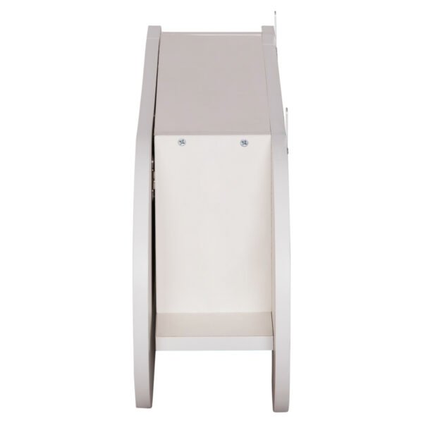 ΚΡΕΜΑΣΤΡΑ ΕΙΣΟΔΟΥ & ΚΛΕΙΣΤΟ ΡΑΦΙ STOR HM18078.01 ΜΕΛΑΜΙΝΗ ΛΕΥΚΗ 84x15.5x28.5Υεκ - Image 4