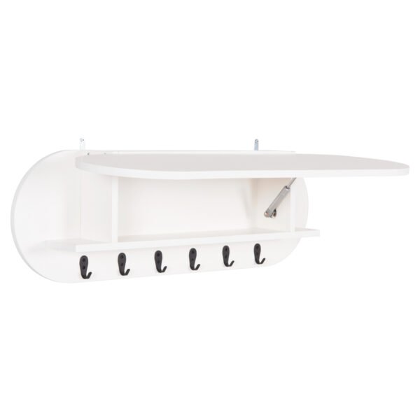 ΚΡΕΜΑΣΤΡΑ ΕΙΣΟΔΟΥ & ΚΛΕΙΣΤΟ ΡΑΦΙ STOR HM18078.01 ΜΕΛΑΜΙΝΗ ΛΕΥΚΗ 84x15.5x28.5Υεκ - Image 5