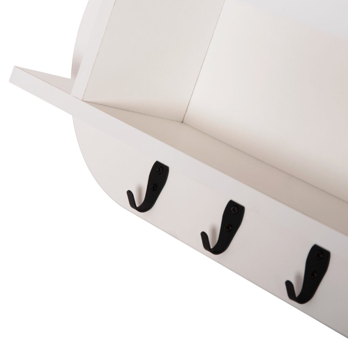 ΚΡΕΜΑΣΤΡΑ ΕΙΣΟΔΟΥ & ΚΛΕΙΣΤΟ ΡΑΦΙ STOR HM18078.01 ΜΕΛΑΜΙΝΗ ΛΕΥΚΗ 84x15.5x28.5Υεκ - Image 6