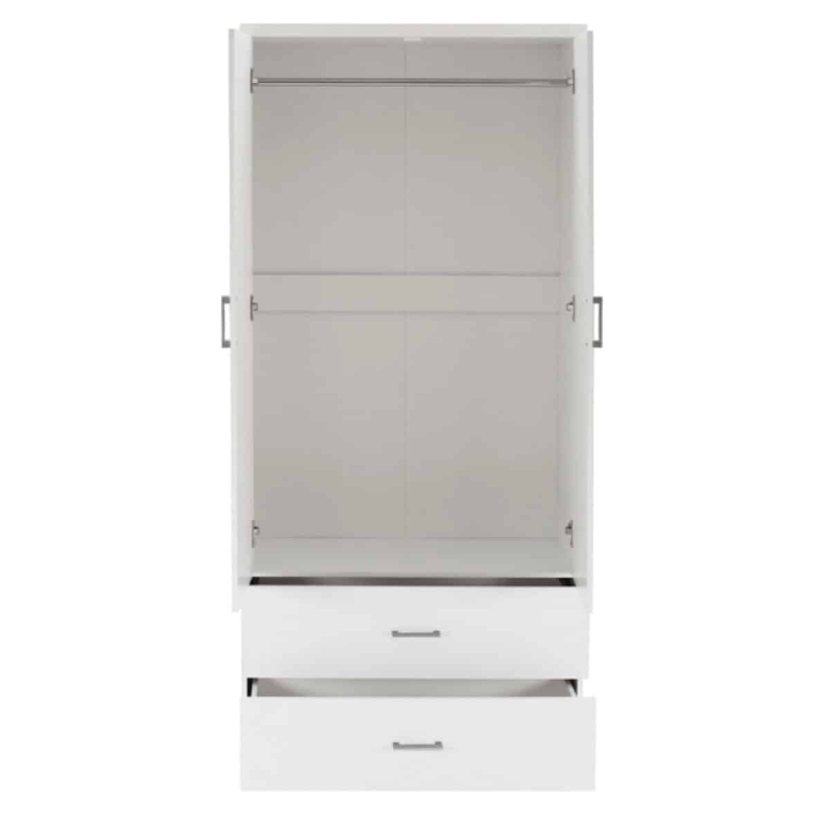 ΝΤΟΥΛΑΠΑ 4ΦΥΛΛΗ REINA ME 4 ΣΥΡΤΑΡΙΑ HM21258 ΜΕΛΑΜΙΝΗ ΣΕ ΛΕΥΚΟ 160x42,5x180,5Υεκ - Image 4