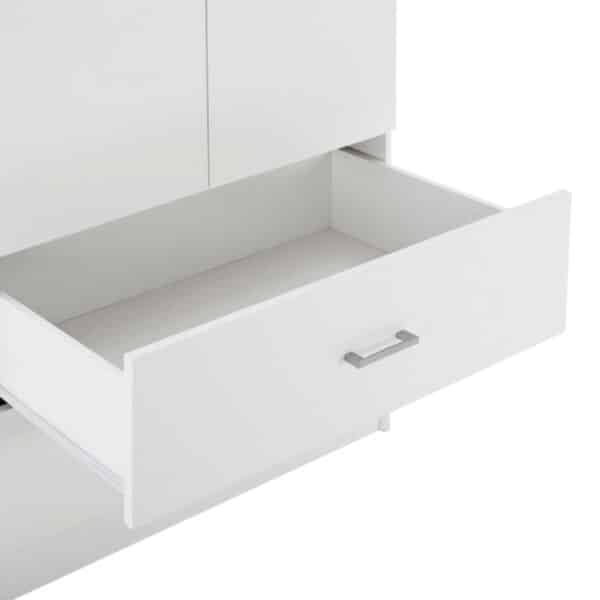 ΝΤΟΥΛΑΠΑ 4ΦΥΛΛΗ REINA ME 4 ΣΥΡΤΑΡΙΑ HM21258 ΜΕΛΑΜΙΝΗ ΣΕ ΛΕΥΚΟ 160x42,5x180,5Υεκ - Image 5