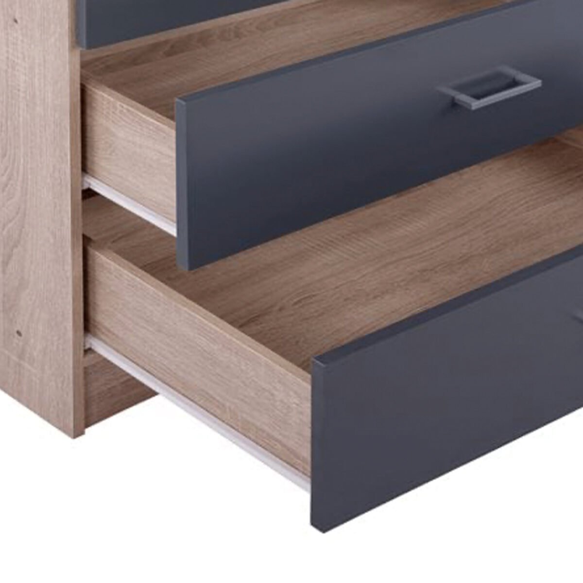 ΝΤΟΥΛΑΠΑ 4ΦΥΛΛΗ REINA ME 4 ΣΥΡΤΑΡΙΑ HM21259 ΜΕΛΑΜΙΝΗ ΓΚΡΙ-SONAMA 160x42x180Υεκ - Image 5