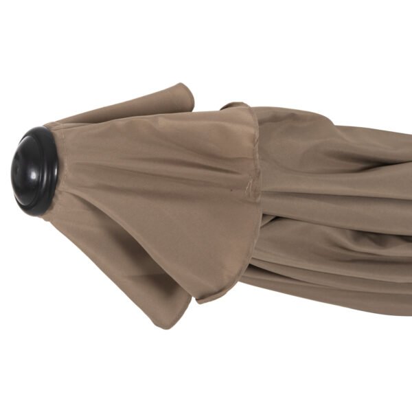 ΟΜΠΡΕΛΑ ΑΛΟΥΜΙΝΙΟΥ Φ250x236Y εκ.ΜΕ 6 ΑΚΤΙΝΕΣ KACEN HM6030.04 ΜΟΚΑ-ΑΝΘΡΑΚΙ - Image 9