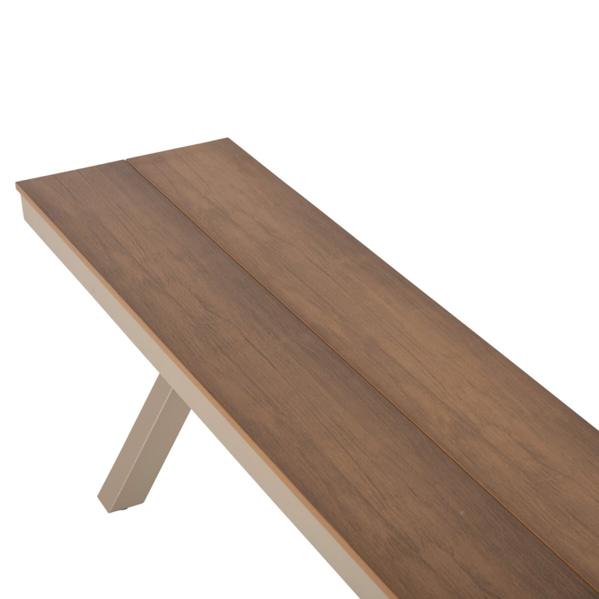 ΠΑΓΚΑΚΙ ΑΛΟΥΜΙΝΙΟΥ TAWNEE HM6040.04 ΣΑΜΠΑΝΙ-POLYWOOD ΚΑΘΙΣΜΑ ΦΥΣΙΚΟ 220x36x44,5Υεκ. - Image 6