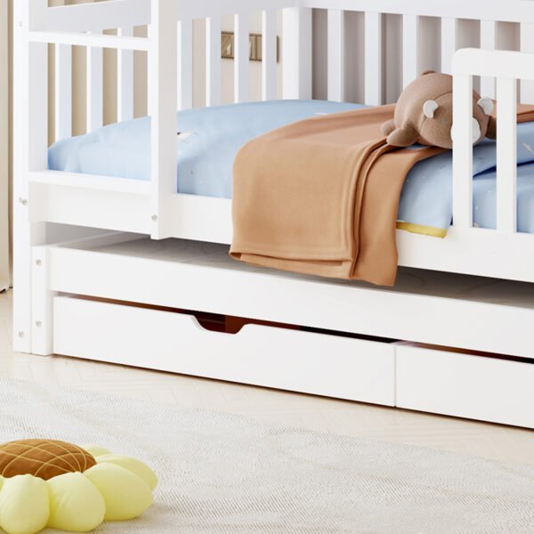 ΠΑΙΔΙΚΗ ΚΟΥΚΕΤΑ ΜΕ 3 ΚΡΕΒΑΤΙΑ & 2 ΣΥΡΤΑΡΙΑ TRIPLON HM709.03 ΞΥΛΟ ΠΕΥΚΟΥ 90x190-200εκ - Image 8