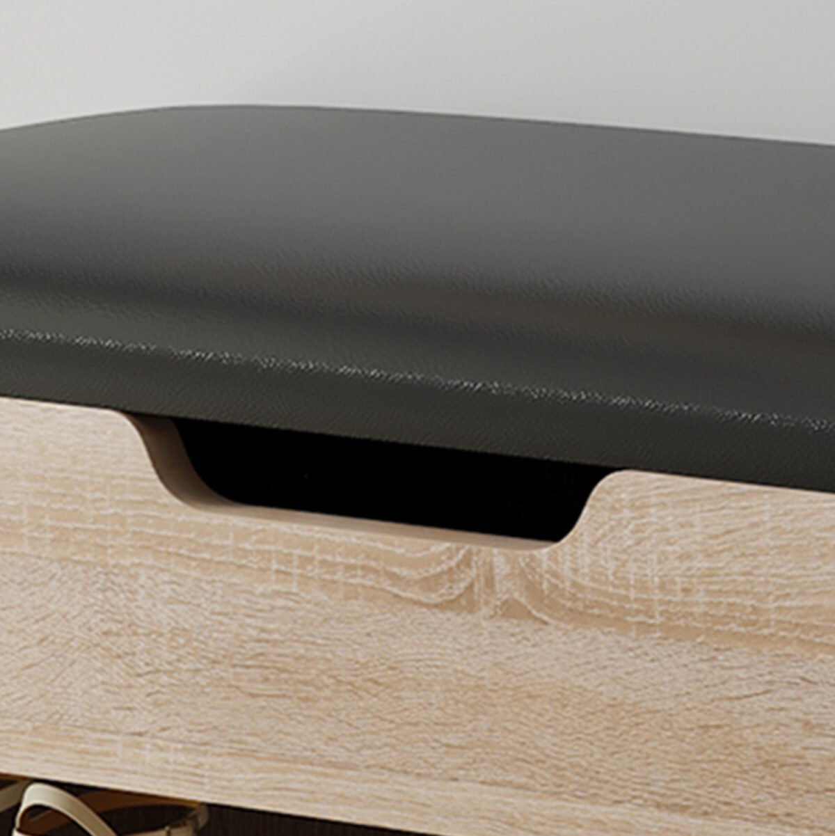 ΠΑΠΟΥΤΣΟΘΗΚΗ ΜΕ ΚΑΘΙΣΜΑ ROMIR HM2477.01 ΜΕΛΑΜΙΝΗ ΣΕ ΣΟΝΑΜΑ-ΚΑΘΙΣΜΑ ΚΑΦΕ 60x30x44Υ - Image 7