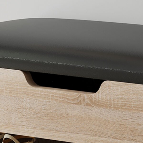 ΠΑΠΟΥΤΣΟΘΗΚΗ ΜΕ ΚΑΘΙΣΜΑ ROMIR HM2477.01 ΜΕΛΑΜΙΝΗ ΣΕ ΣΟΝΑΜΑ-ΚΑΘΙΣΜΑ ΚΑΦΕ 60x30x44Υ - Image 7