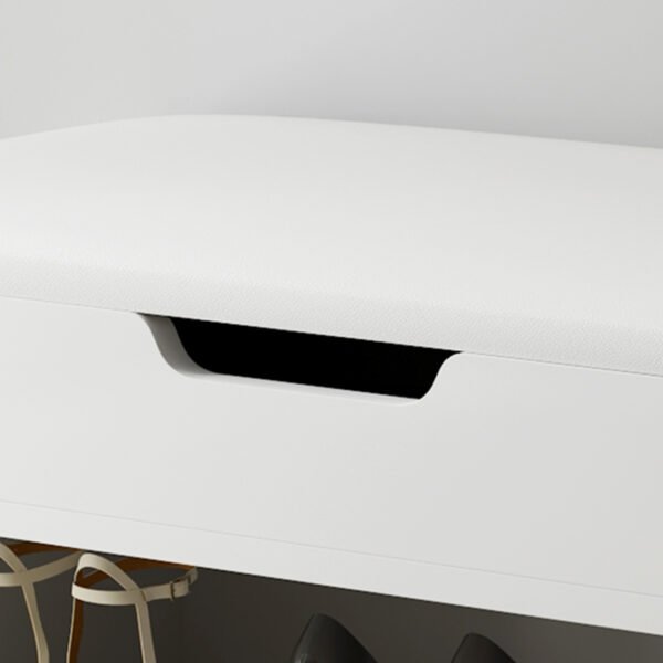 ΠΑΠΟΥΤΣΟΘΗΚΗ ΜΕ ΚΑΘΙΣΜΑ ROMIR HM2477.03 ΜΕΛΑΜΙΝΗ ΣΕ ΛΕΥΚΟ-ΚΑΘΙΣΜΑ ΛΕΥΚΟ 60x30x44Υ - Image 8