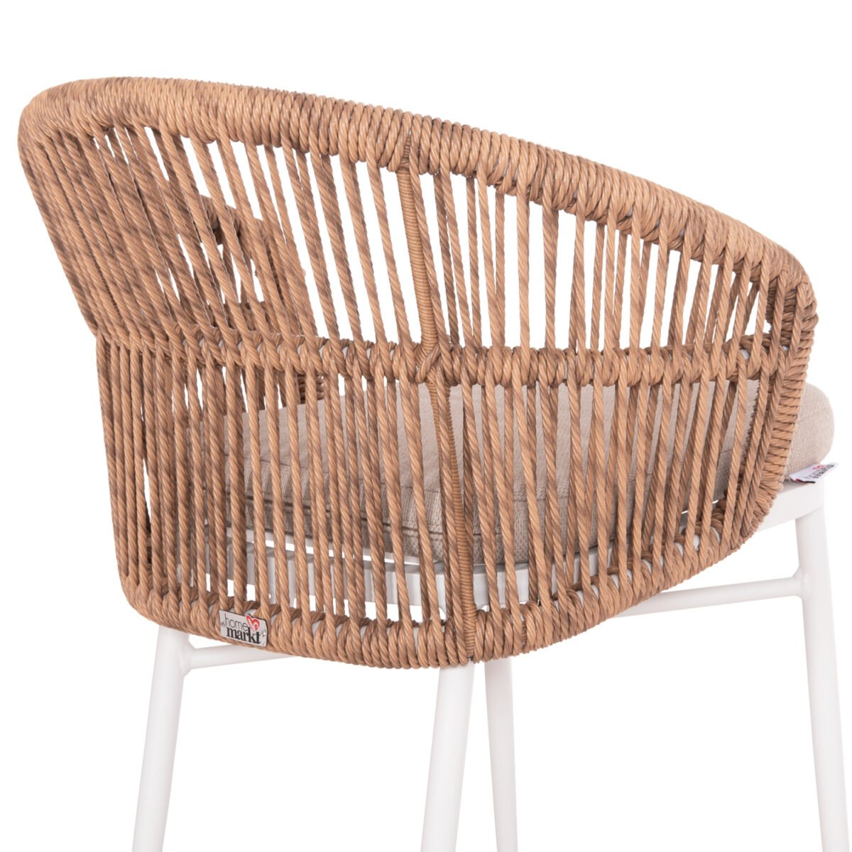 ΠΟΛΥΘΡΟΝΑ ΑΛΟΥΜΙΝΙΟΥ ORIN HM6265.02 ΛΕΥΚΗ-P.E.RATTAN ΦΥΣΙΚΟ-ΜΠΕΖ ΜΑΞΙΛΑΡΙΑ 58x61x75Υ - Image 9