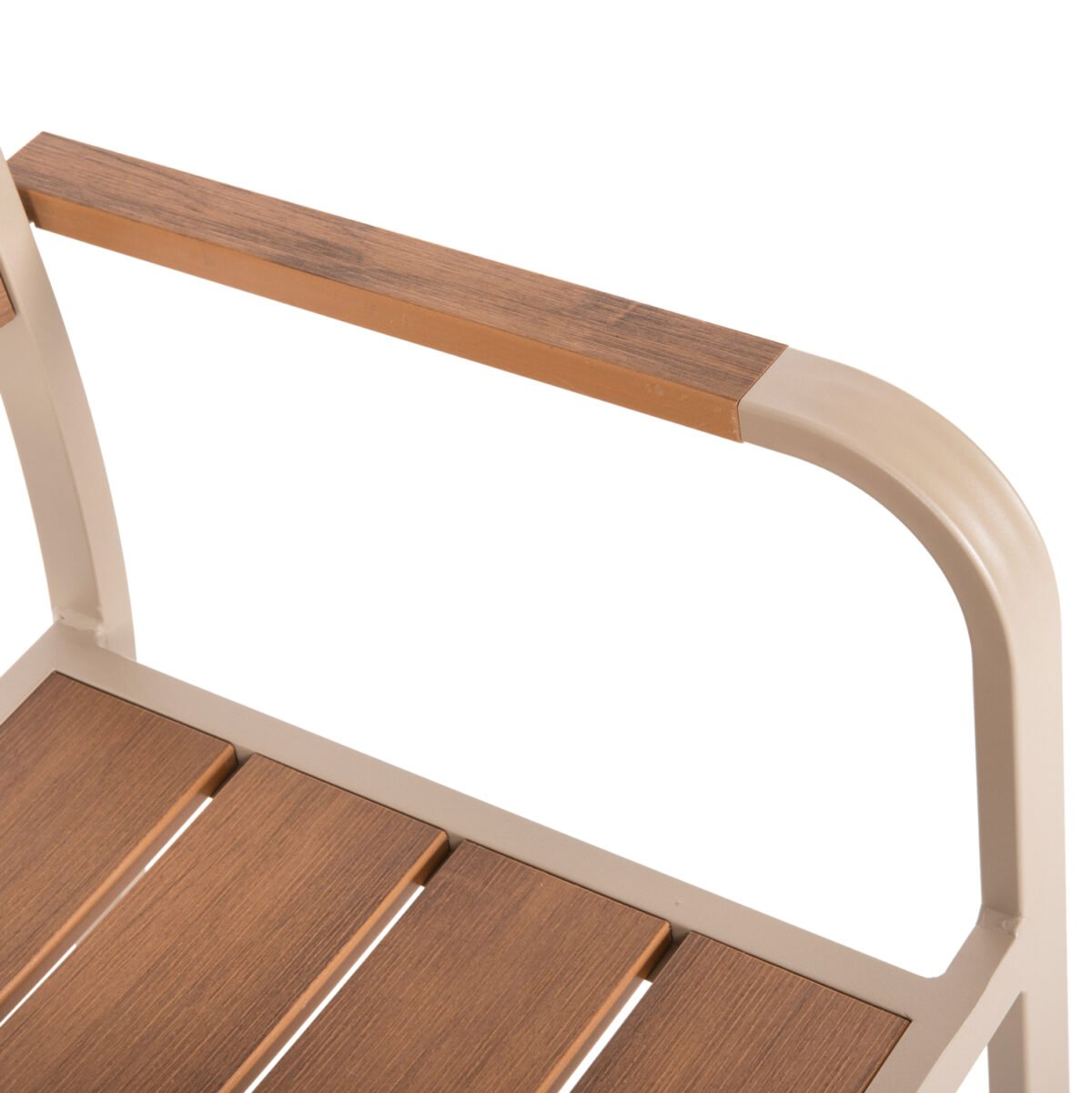 ΠΟΛΥΘΡΟΝΑ ΑΛΟΥΜΙΝΙΟΥ SAGA HM5127.04 ΣΑΜΠΑΝΙ ΜΕ POLYWOOD 55x52x86Yεκ. - Image 8