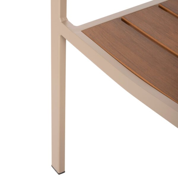 ΠΟΛΥΘΡΟΝΑ ΑΛΟΥΜΙΝΙΟΥ SAGA HM5127.04 ΣΑΜΠΑΝΙ ΜΕ POLYWOOD 55x52x86Yεκ. - Image 9