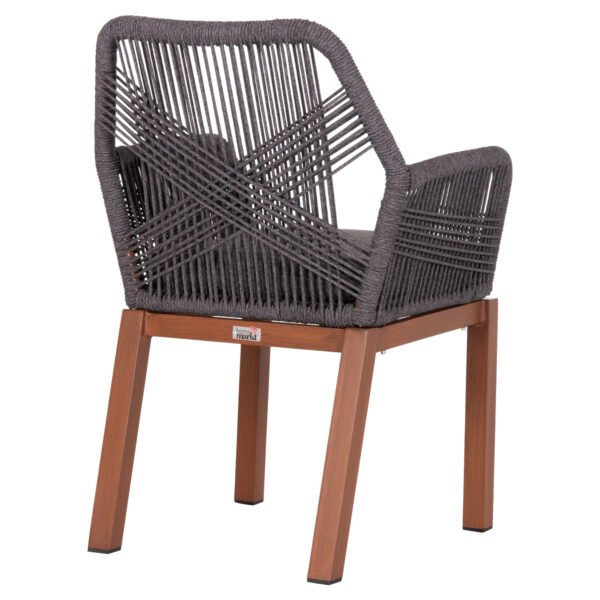 ΠΟΛΥΘΡΟΝΑ ΑΛΟΥΜΙΝΙΟΥ HOWARD HM5543.11 ΚΑΦΕ--ΣΧΟΙΝΙ & ΜΑΞΙΛΑΡΙ ΓΚΡΙ 57.5x62x84Υεκ - Image 5