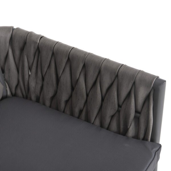 ΠΟΛΥΘΡΟΝΑ ΑΛΟΥΜΙΝΙΟΥ MARTIN HM5564.12 ΑΝΘΡΑΚΙ ΜΕ ΣΥΝΘ.RATTAN ΑΝΘΡΑΚΙ 56x56x80Υεκ. - Image 8