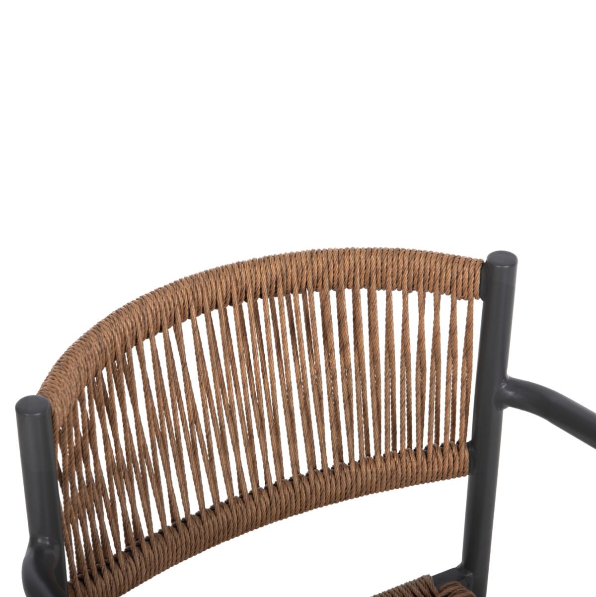 ΠΟΛΥΘΡΟΝΑ ΑΛΟΥΜΙΝΙΟΥ STER HM5786.12 ΑΝΘΡΑΚΙ-ΣΥΝΘ.RATTAN ΜΠΕΖ 55,5x53x78Υεκ. - Image 7