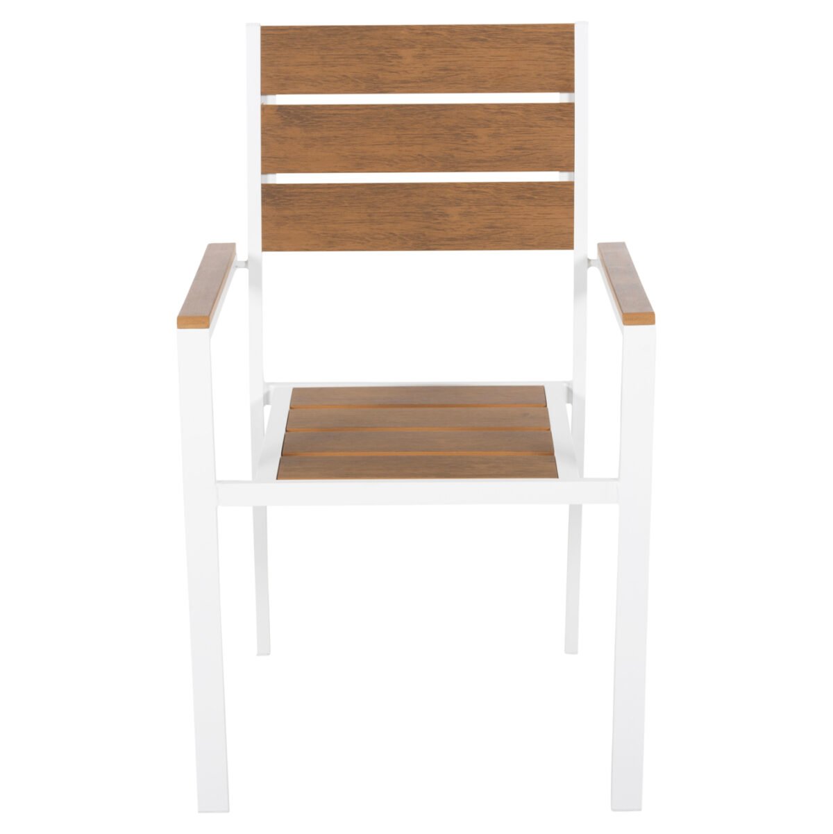 ΠΟΛΥΘΡΟΝΑ ΑΛΟΥΜΙΝΙΟΥ SAGA HM5981.01 ΛΕΥΚΗ-POLYWOOD ΣΕ ΦΥΣΙΚΟ 55x55x86Υεκ. - Image 3