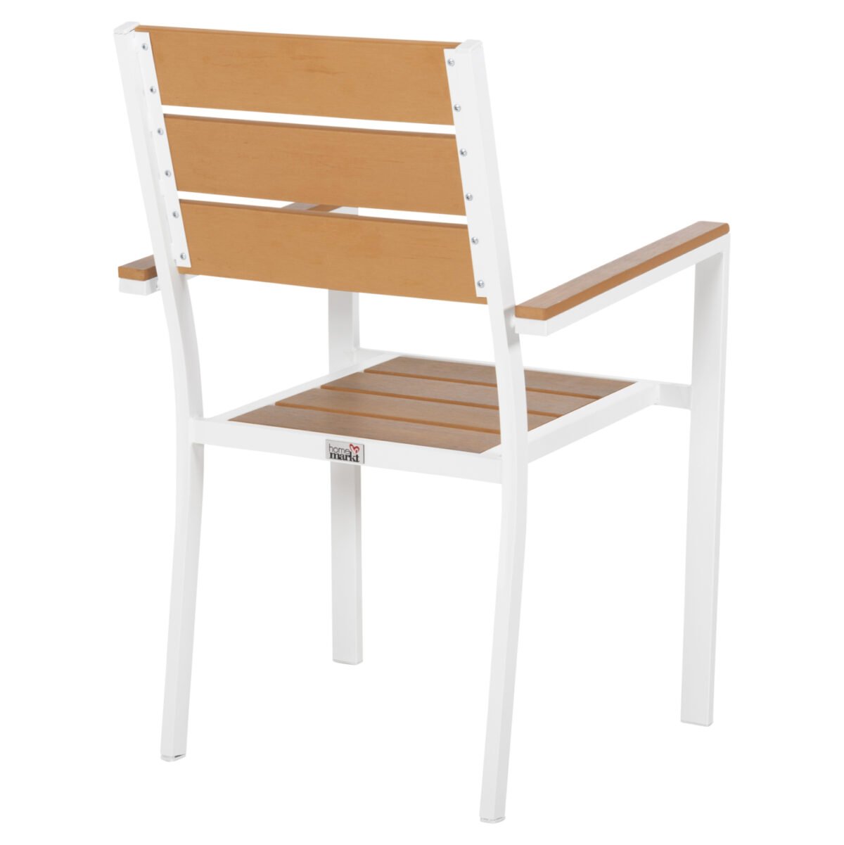 ΠΟΛΥΘΡΟΝΑ ΑΛΟΥΜΙΝΙΟΥ SAGA HM5981.01 ΛΕΥΚΗ-POLYWOOD ΣΕ ΦΥΣΙΚΟ 55x55x86Υεκ. - Image 5