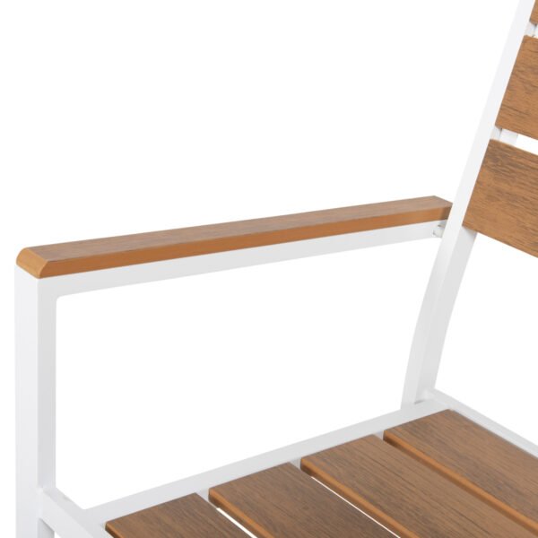 ΠΟΛΥΘΡΟΝΑ ΑΛΟΥΜΙΝΙΟΥ SAGA HM5981.01 ΛΕΥΚΗ-POLYWOOD ΣΕ ΦΥΣΙΚΟ 55x55x86Υεκ. - Image 9