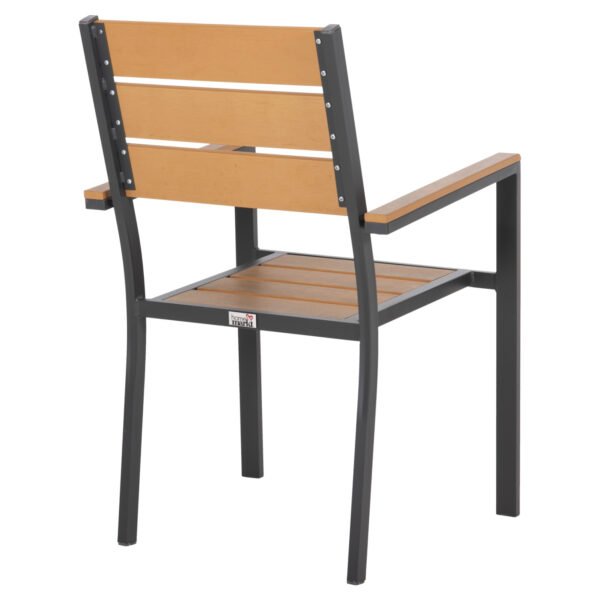 ΠΟΛΥΘΡΟΝΑ ΑΛΟΥΜΙΝΙΟΥ SAGA HM5981.03 ΑΝΘΡΑΚΙ-POLYWOOD ΣΕ ΦΥΣΙΚΟ 55x55x86Υεκ. - Image 5