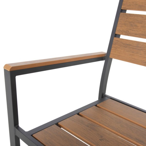 ΠΟΛΥΘΡΟΝΑ ΑΛΟΥΜΙΝΙΟΥ SAGA HM5981.03 ΑΝΘΡΑΚΙ-POLYWOOD ΣΕ ΦΥΣΙΚΟ 55x55x86Υεκ. - Image 9