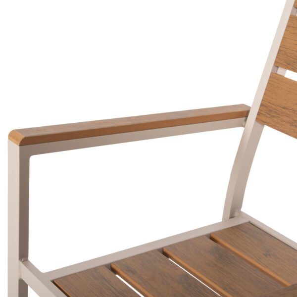 ΠΟΛΥΘΡΟΝΑ ΑΛΟΥΜΙΝΙΟΥ SAGA HM5981.04 ΣΑΜΠΑΝΙ-POLYWOOD ΣΕ ΦΥΣΙΚΟ 55x55x86Υεκ. - Image 9