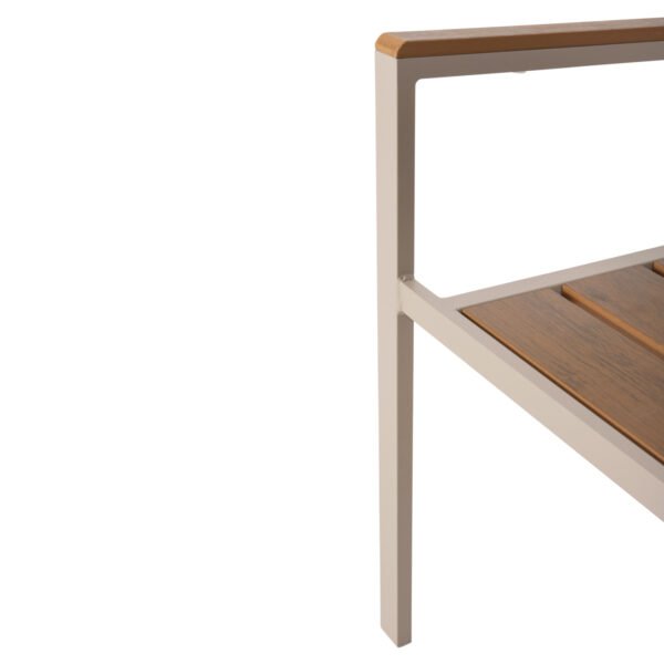 ΠΟΛΥΘΡΟΝΑ ΑΛΟΥΜΙΝΙΟΥ SAGA HM5981.04 ΣΑΜΠΑΝΙ-POLYWOOD ΣΕ ΦΥΣΙΚΟ 55x55x86Υεκ. - Image 10