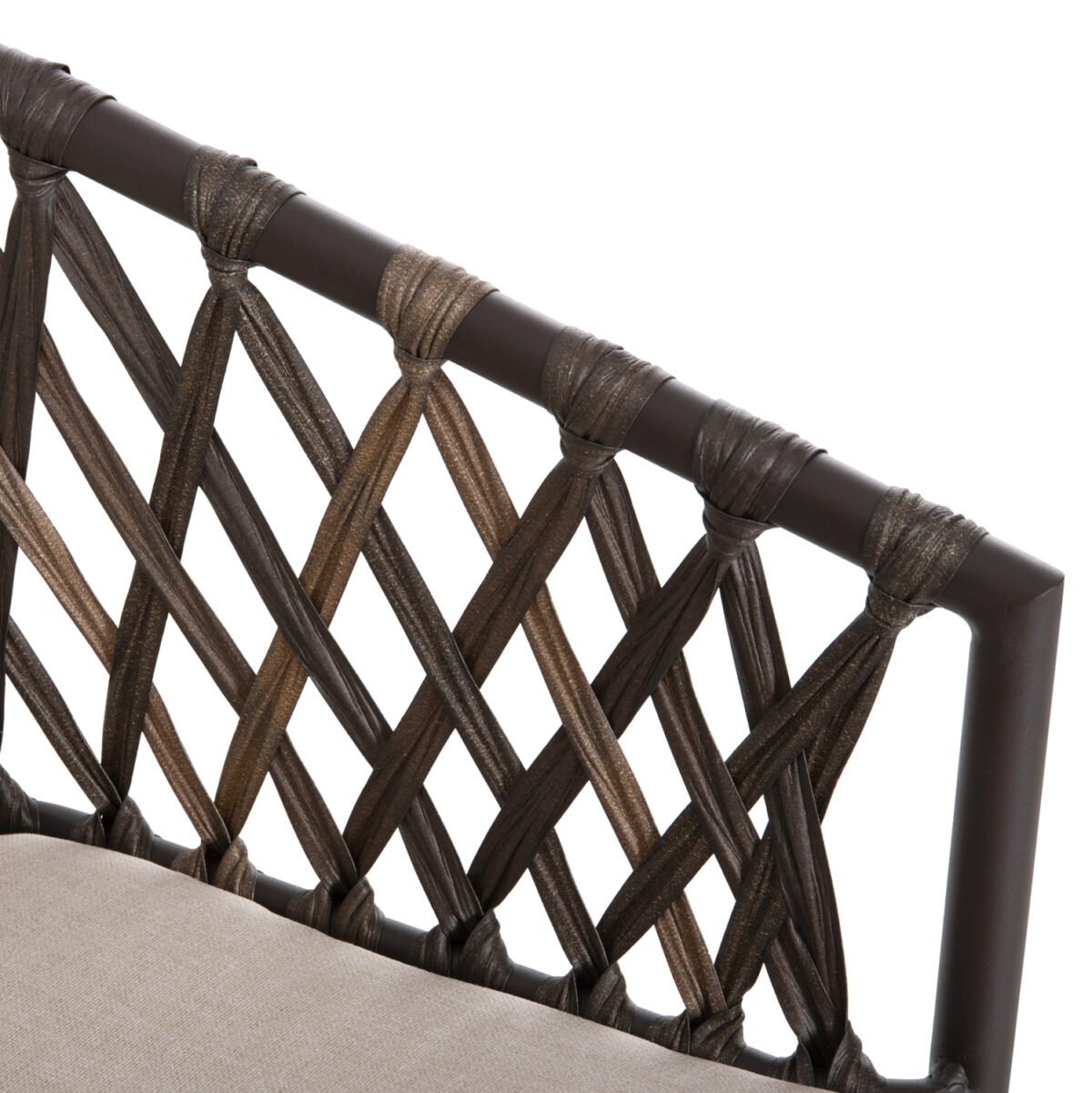 ΠΟΛΥΘΡΟΝΑ ΑΛΟΥΜΙΝΙΟΥ BOLLY HM6080 ΚΑΦΕ-ΣΥΝΘ.RATTAN ΚΑΦΕ-ΜΠΕΖ ΜΑΞΙΛΑΡΙΑ 58,5x67x86Υεκ - Image 8