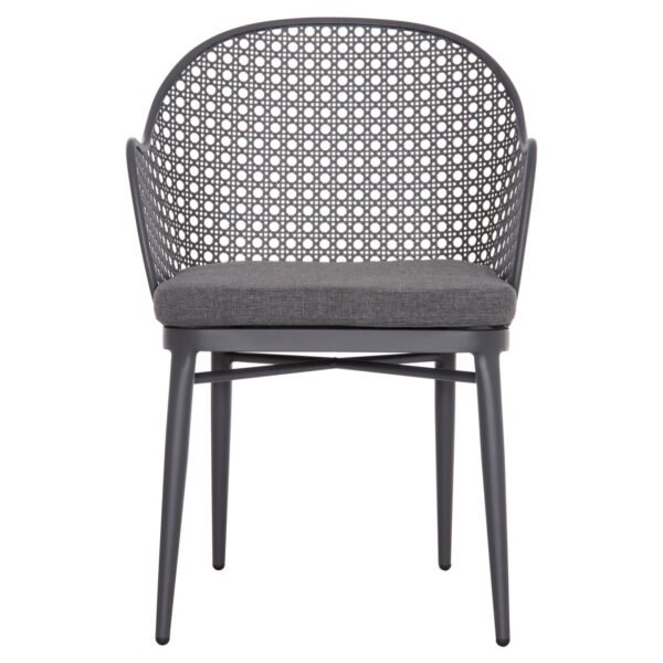 ΠΟΛΥΘΡΟΝΑ ΑΛΟΥΜΙΝΙΟΥ OREGO HM6268.01 ΣΚΕΛΕΤΟΣ & ΜΑΞΙΛΑΡΙ ΣΚΟΥΡΟ ΓΚΡΙ 56x59x81Υεκ. - Image 3