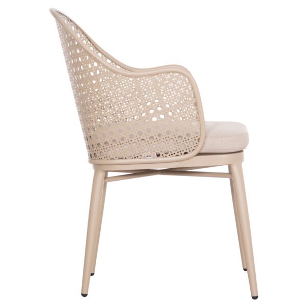 ΠΟΛΥΘΡΟΝΑ ΑΛΟΥΜΙΝΙΟΥ OREGO HM6268.03 ΚΑΠΟΥΤΣΙΝΟ-ΜΑΞΙΛΑΡΙ ΜΠΕΖ 58x55x83Υεκ. - Image 4