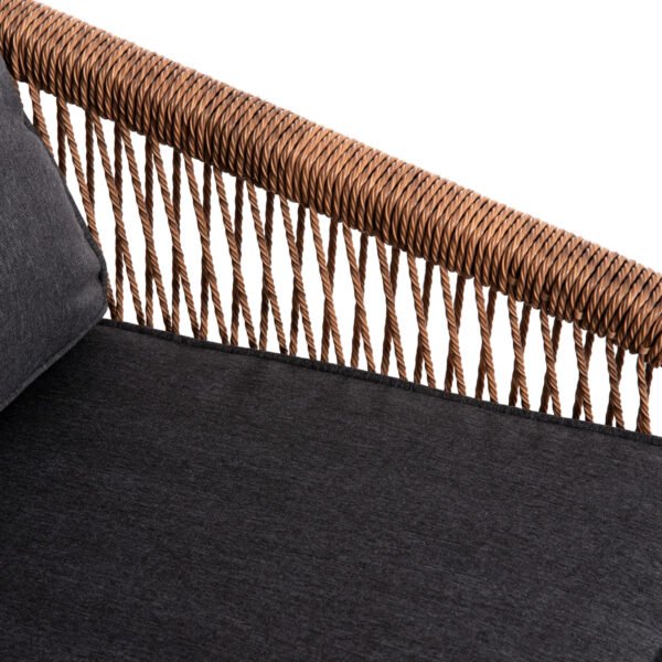 ΠΟΛΥΘΡΟΝΑ ΑΛΟΥΜΙΝΙΟΥ MAYBEL HM6283.01 ΑΝΘΡΑΚΙ ΜΕ ΚΑΦΕ P.E.RATTAN 67x74x72-87Υεκ. - Image 8